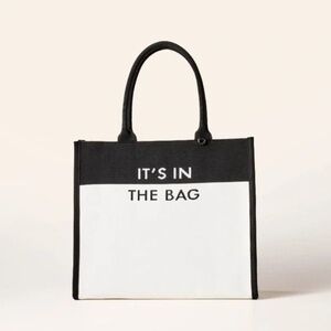 NWT Colorblock Knit Tote Bag - kate spade new york x Target White/Black